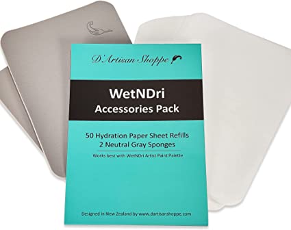 WetNDRi Wet Palette and Wet Palette Paper Refill Only Bundle