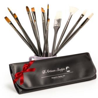 Maestro Series XV – 15-Piece Professional Artist Brush Set