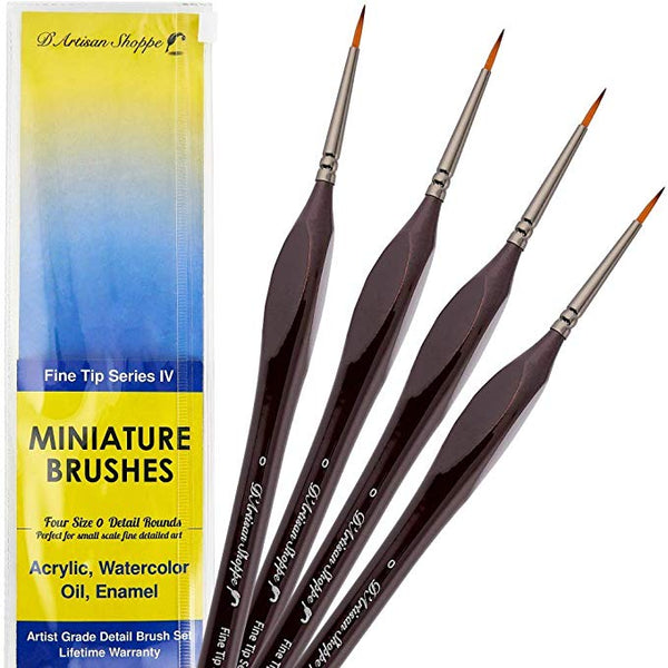 Disposable Paint Brushes for Fine Detail