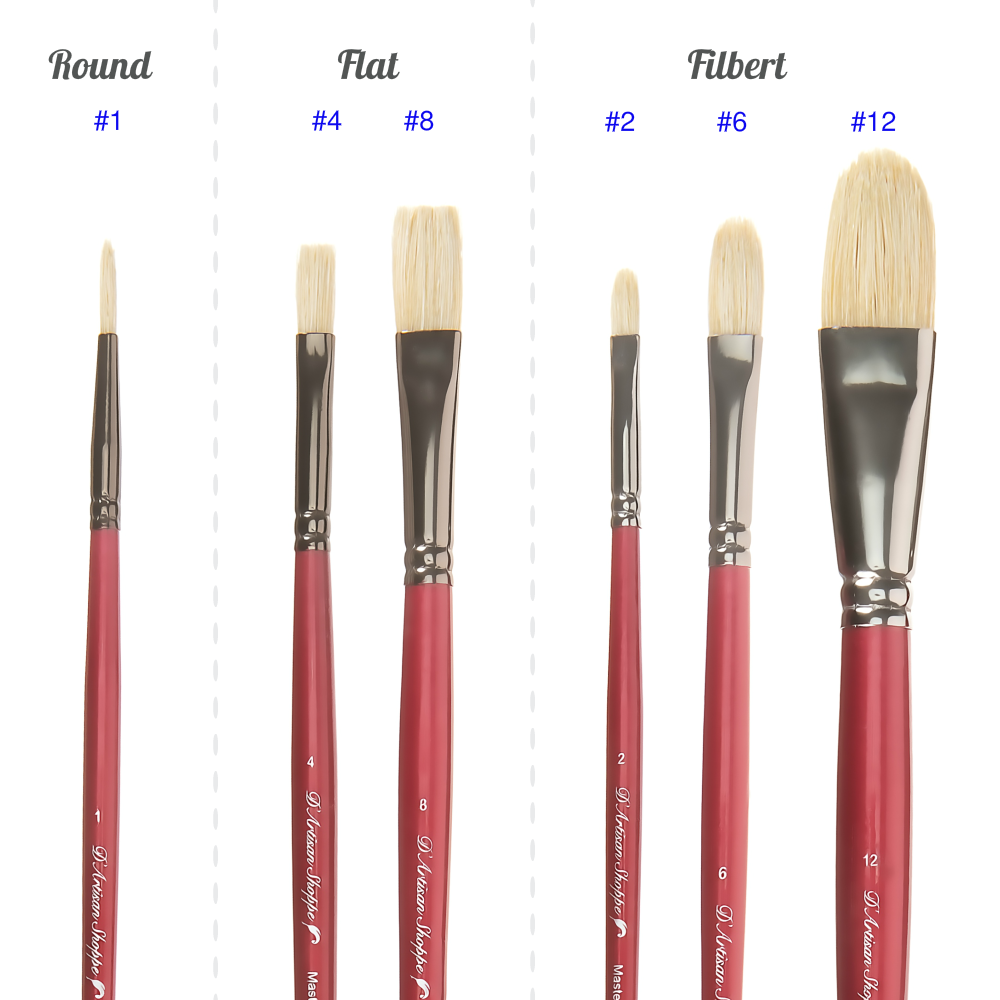 Oil Painting Brush, Master-Class S, flat, No. 20 Brushes